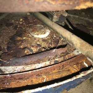 Corroded water heater chamber | Asheville Home Inspection