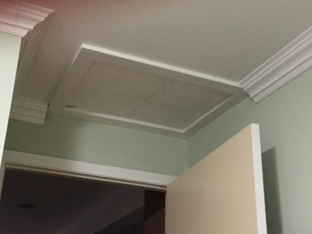 Attic hatch cover in ceiling. Asheville attic insulation.